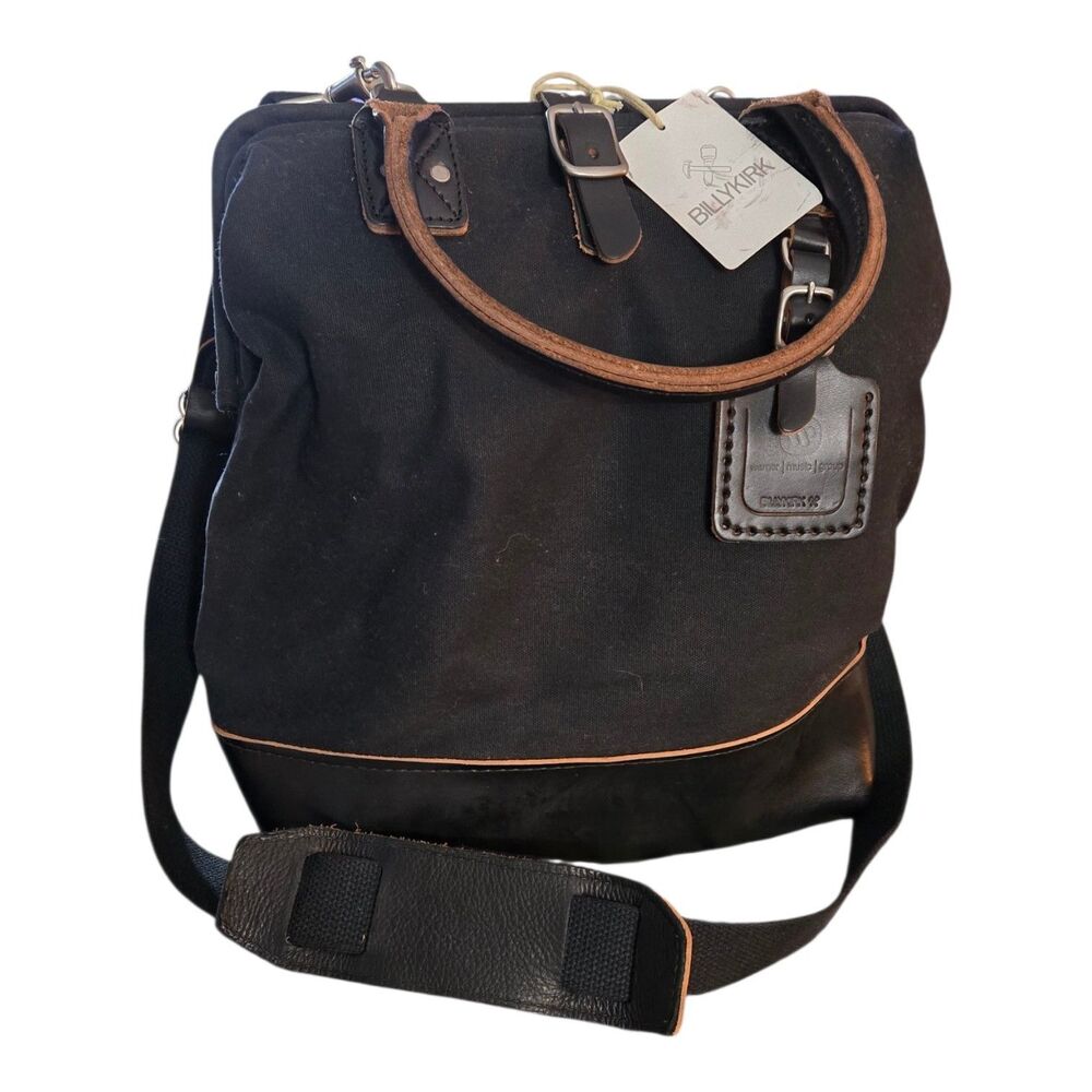 Billykirk No. 164 Vintage Black Canvas Leather Carryall Made In USA NEW